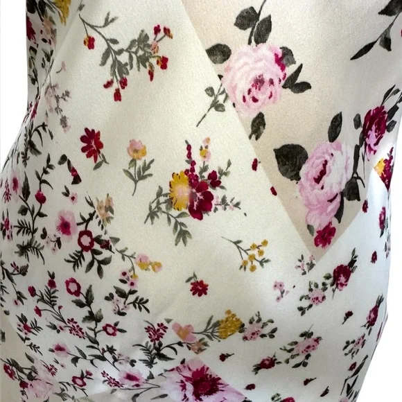 Floral Satin Midi Dress - Picture 6 of 6